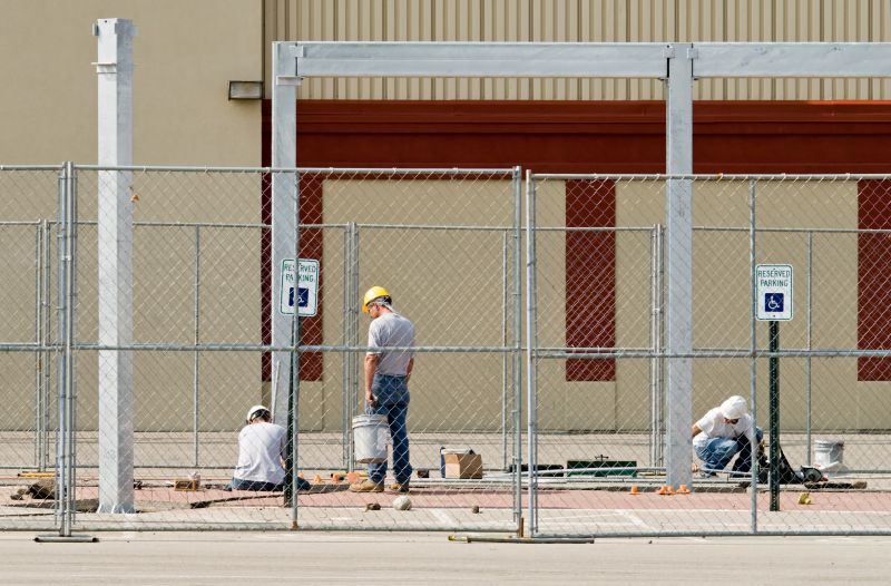 Cemetery Fence Installation detail